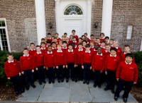 Front of Building ABS Red Sweaters